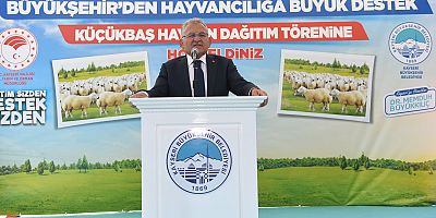  BÜYÜKKILIÇ’TAN 9 BİN 788 BESİCİNİN SU FATURASINA 16 MİLYON TL’LİK DESTEK