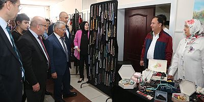 Büyükkılıç, Toplum İş Sağlığı İş Uğraş Terapi Sergisi'nin Açılışına Katıldı