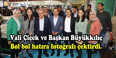  Büyükkılıç, Vali Gökmen Çiçek ile Birlikte 5. Kayseri Kitap Fuarı'nı Ziyaret Etti