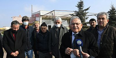 BÜYÜKKILIÇ, YANGIN ÇIKAN BÖLGEDE İNCELEMELERDE BULUNDU