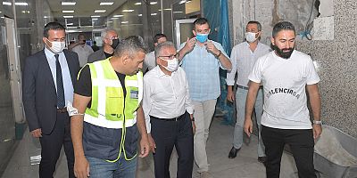 BÜYÜKKILIÇ YERALTI ÇARŞISINDAKİ ÇALIŞMALARI DENETLEDİ