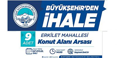 BÜYÜKŞEHİR'DEN İHALE