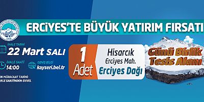 BÜYÜKŞEHİR'DEN İHALE