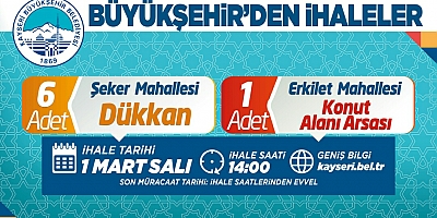 BÜYÜKŞEHİR’DEN İHALELER