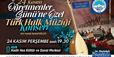 Büyükşehir'den Öğretmenler Günü'ne Özel Konser