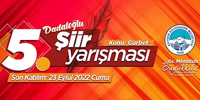 Büyükşehir'in 5'inci Şiir Yarışması 