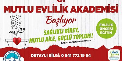 Büyükşehir'in, 8'inci Mutlu Evlilik Akademisi Kayıtları Başladı