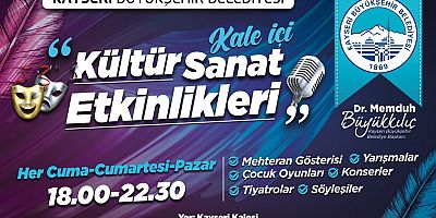 Büyükşehir'in Kale İçi Kültür Sanat Etkinlikleri Sürüyor