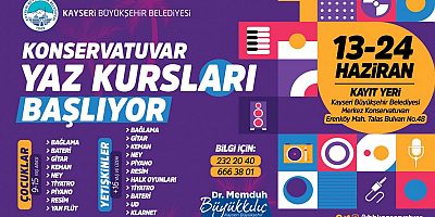 Büyükşehir'in Konservatuar Yaz Kursları Başladı