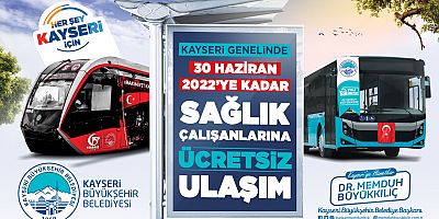 BÜYÜKŞEHİR’İN SAĞLIK ÇALIŞANLARINA ÜCRETSİZ ULAŞIM DESTEĞİ DEVAM EDİYOR
