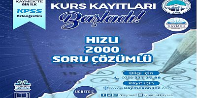 Büyükşehir KAYMEK'te Bir İlk: Ortaöğretim KPSS Kursu