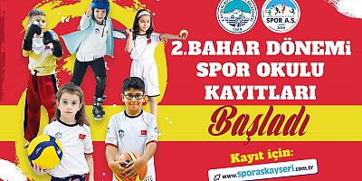 Büyükşehir Spor A.Ş.'nin 2'nci Bahar Dönemi Spor Okulları Kayıtları Başladı