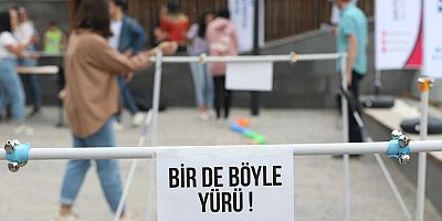 BÜYÜKŞEHİR TARİHİ KALEDE EMPATİ PARKURU KURDU, GENÇLERİN SIRDAŞI OLDU