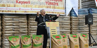 BUYUKSEHİRİN ÜRETİCİYE TOHUM DESTEĞİ SÜRÜYOR