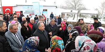 ÇATAKDERE'DE DOĞALGAZ SEVİNCİ