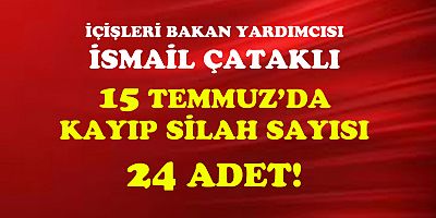 Çataklı'dan ''kayıp silah'' açıklaması