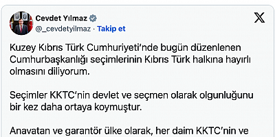 Cevdet Yılmaz seçimlerin KKTC'ye hayırlı olmasını diledi