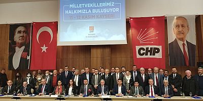CHP ESNAF MASASI 40 MİLLETVEKİLİYLE KAYSERİ’DE