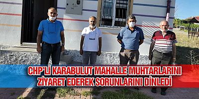CHP Kocasinan İlçe Başkanı Karabulut Mahalle Muhtarlarının Sorunlarını Dinledi.