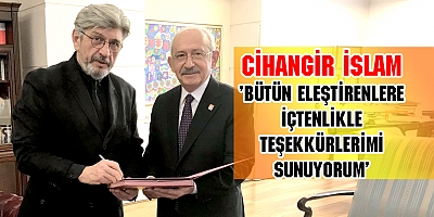 CHP'Lİ CİHANGİR İSLAM'DAN İLK AÇIKLAMA 