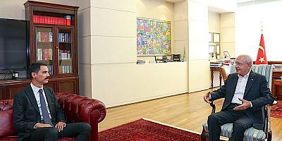 CHP Lideri, Muhsin Yazıcıoğlu'nun oğlu ile görüştü