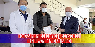 KOCASİNAN BELEDİYESİ PERSONELİ KIZILAY’A KAN
BAĞIŞLADI