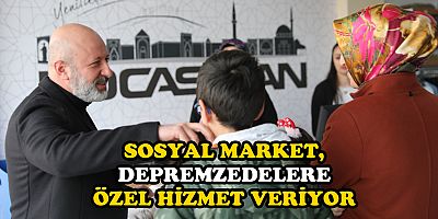 ÇOLAKBAYRAKDAR; “SOSYAL MARKET’İMİZLE DEPREMZEDE  KARDEŞLERİMİZİN GİYSİ İHTİYACINI KARŞILIYORUZ”