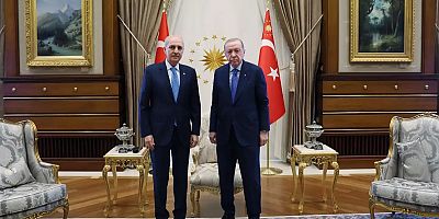 Cumhurbaşkanı Erdoğan, TBMM Başkanı Numan Kurtulmuş'u kabul etti