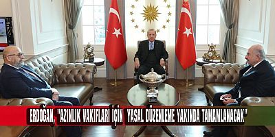 Cumhurbaşkanı Recep Tayyip Erdoğan, Ermeni Vakıflar Birliği Başkanı Bedros Şirinoğlu’nu kabul etti.