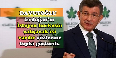 Davutoğlu’ndan Erdoğan’ın sözlerine tepki ; ‘’El insaf ’’
