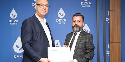 DEVA Partisi Talas İlçe Başkanını Belirledi.