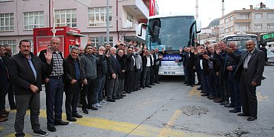 DEVELİ MUHTARLARI ÇANAKKALE  YOLUNDA