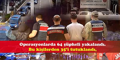 Dört ilde çete operasyonları: 64 gözaltı