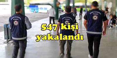 Düzensiz göçmen denetimleri: 547 kişi yakalandı
