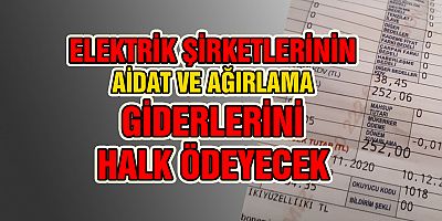 Elektrik Şirketleri Yiyip, İçip Gezecek Parasını Vatandaş Ödeyecek!