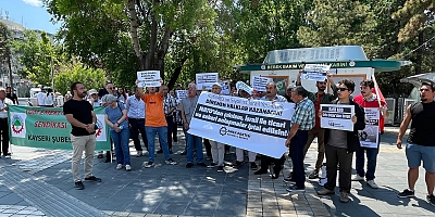 Emek Partisi Kayseri İl Örgütü İsrail'i Protesto Etti