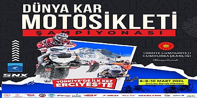 Erciyes, Dünya Kar Motosikleti Şampiyonası ve Erciyes Cup'a Ev Sahipliği Yapacak