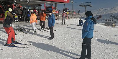 ERCİYES'TE KORONA  DENETİMİ