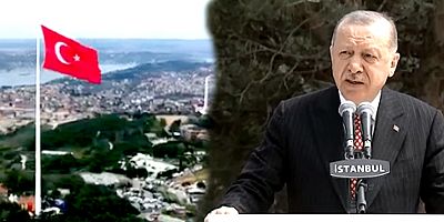 ERDOĞAN BAYRAK ÇEKME TÖRENİNE KATILDI