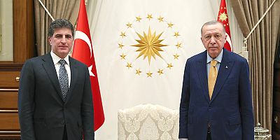 Erdoğan, Neçirvan Barzani'yi kabul etti