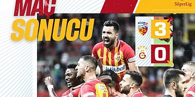GALATASARAY KAYSERİ'DEN ELİ BOŞ DÖNDÜ 