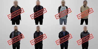 Gürcistan'da yakalanan 8 kişi Türkiye'ye iade edildi