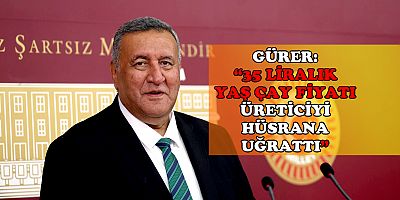 GÜRER: “2 BARDAK ÇAYA ÖDENEN PARA, ÜRETİCİNİN 1 KİLO ÇAYINA VERİLMEDİ”