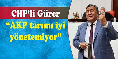 Gürer: “Dekara 275 TL destek alan çiftçi yok”