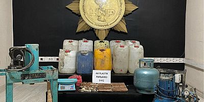 Hakkari’de 9 kilo plastik patlayıcı ele geçirildi