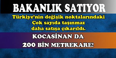 Hazine ve Maliye Bakanlığı çok sayıda kamu mülkünü satışa çıkardı