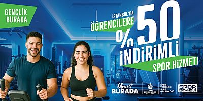 İBB'den öğrencilere yüzde 50 spor indirimi