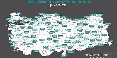 İllere göre haftalık vaka sayıları açıklandı: İstanbul ilk sırada