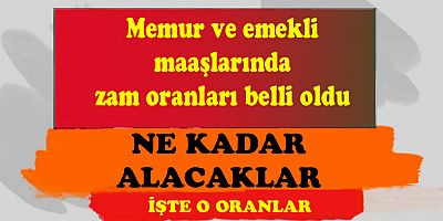 İşçi, Memur ve emeklilerin maaş zammı belli oldu: Yüzde 8,45