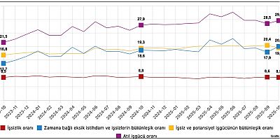 İşsizlik oranı düştü, atıl işgücü oranı arttı